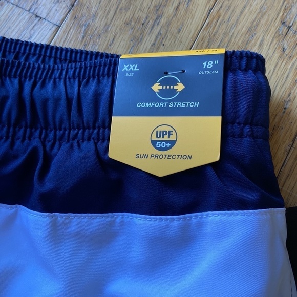 Speedo Men's 8" Colorblock Swim Shorts -
Navy Blue/White/Gray - Picture 4 of 5